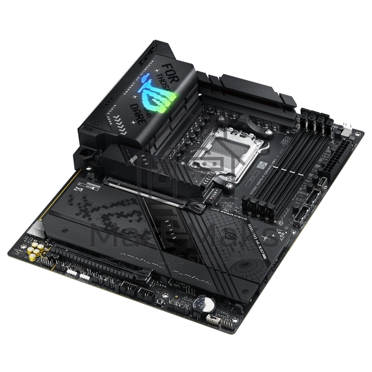 Материнская плата ASUS ROG STRIX X870-F GAMING WIFI, AM5, AMD X870, 4xDDR5, 2xSATA, 4xM.2, 1xPCI-E 5.0 x16, 1xPCI-E 4.0 x4, 1xHDMI, 1xDP, 2xUSB-C USB4, 1xUSB-C 10Gbps, 5xUSB-A 10Gbps, 4xUSB-A 5Gbps, 1x 2.5Gb LAN, 2x3.5 мм, 7.1, ATX