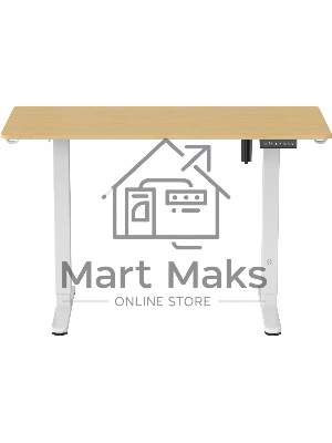 Стол для компьютера Cactus CS-ED-WTBAM столешница бамбук, бежевый каркас белый