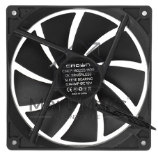 Вентилятор для корпуса Crown CMCF-14025S-1400 черный, 140 мм, 1200 об/мин, 27 дБ, 3 pin