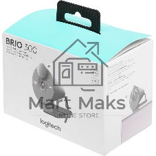 Веб-камера Logitech Brio 300 1920x1080, 30 кадр/с, USB Type-C, микрофон (шумоподавление), автоматическая фокусировка, автоосвещение, универсальное крепление