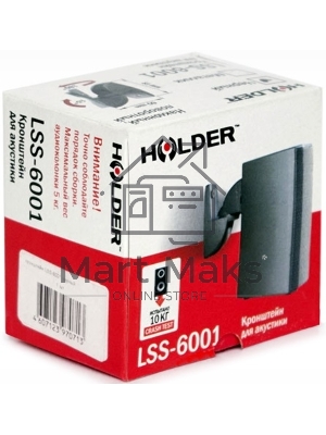 Кронштейн для акустических систем Holder LSS-6001 черный макс.5кг настенный поворот и наклон