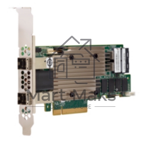 Контроллер MegaRAID 9480-8I8e SGL (05-50031-00), PCIe 3.1 x8 LP, SAS/SATA/NVMe, RAID 0,1,5,6,10,50,60, 16port(2 * int SFF8643 + 2 * ext SFF8644), 4GB Cache, 3516ROC