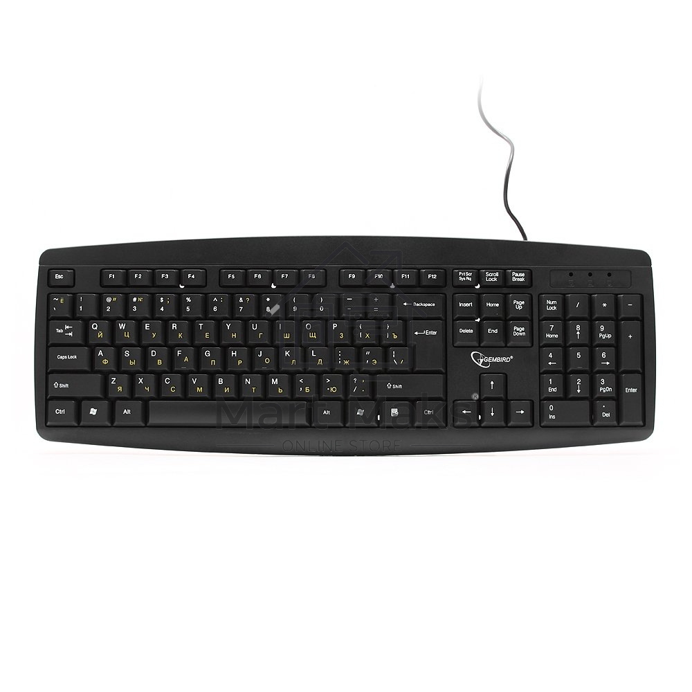 Клавиатура Gembird KB-8351U-BL проводная, USB, черный