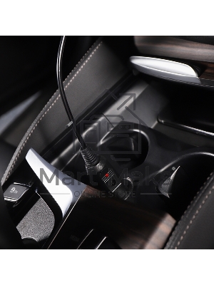 Автозарядка с индикатором Rexant (разъем 2.5х5.5) (АЗУ) шнур спираль 1.5 м