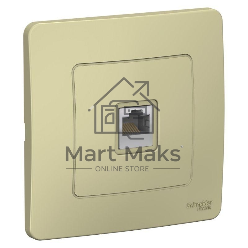 Розетка компьютерная СП BLANCA RJ45 кат.5e беж. SchE BLNIS045007