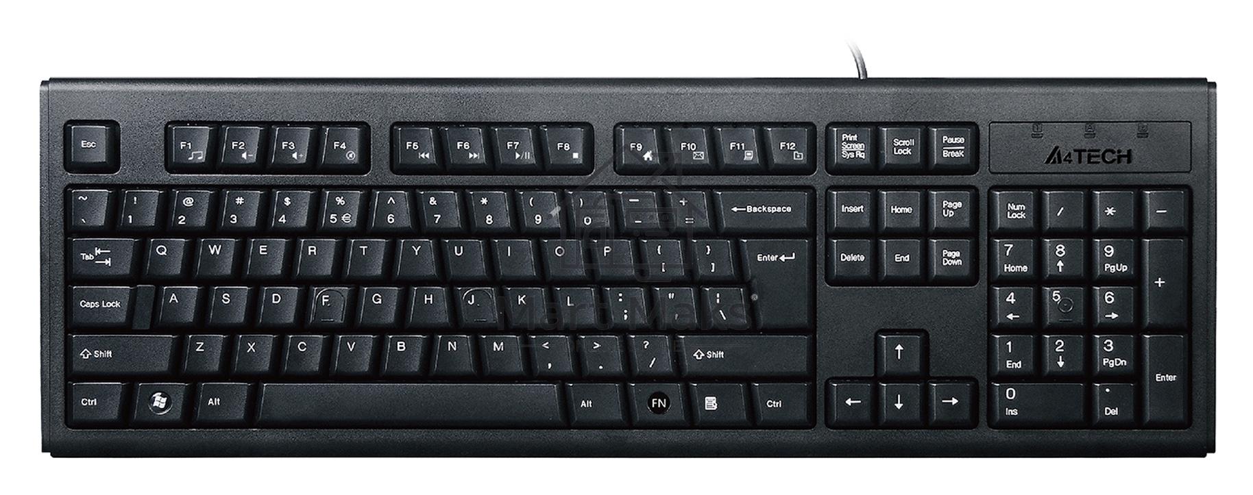 Клавиатура + мышь A4 KRS-8372 клав:черный мышь:черный USB