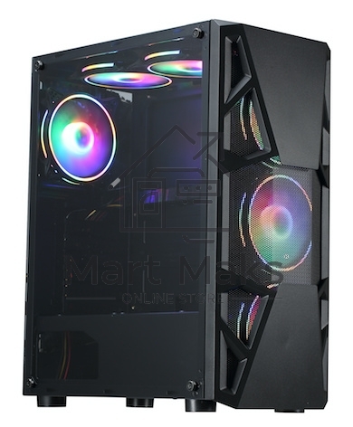 Компьютерный корпус Aerocool / Formula CL-3303B RGB черный без БП ATX 6x120mm 2xUSB2.0 1xUSB3.0 audio bott PSU