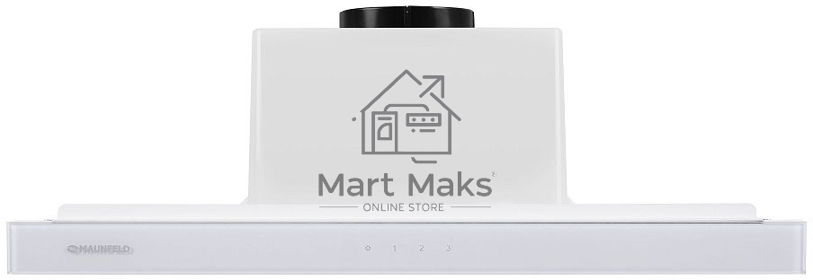 Вытяжка встраиваемая Maunfeld Ouse Touch Glass 60 белый, 60 см, 750 куб. м/ч, 48 дБ