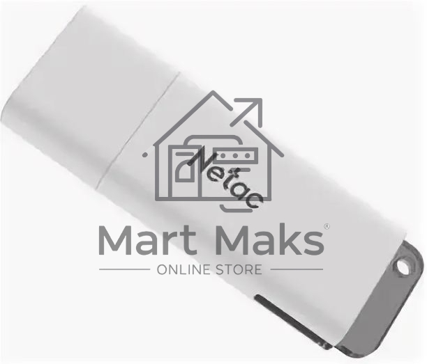 Флешка USB R/W R/W Netac U185 64Gb <NT03U185N-064G-30WH>, USB3.0, с колпачком, пластиковая белая