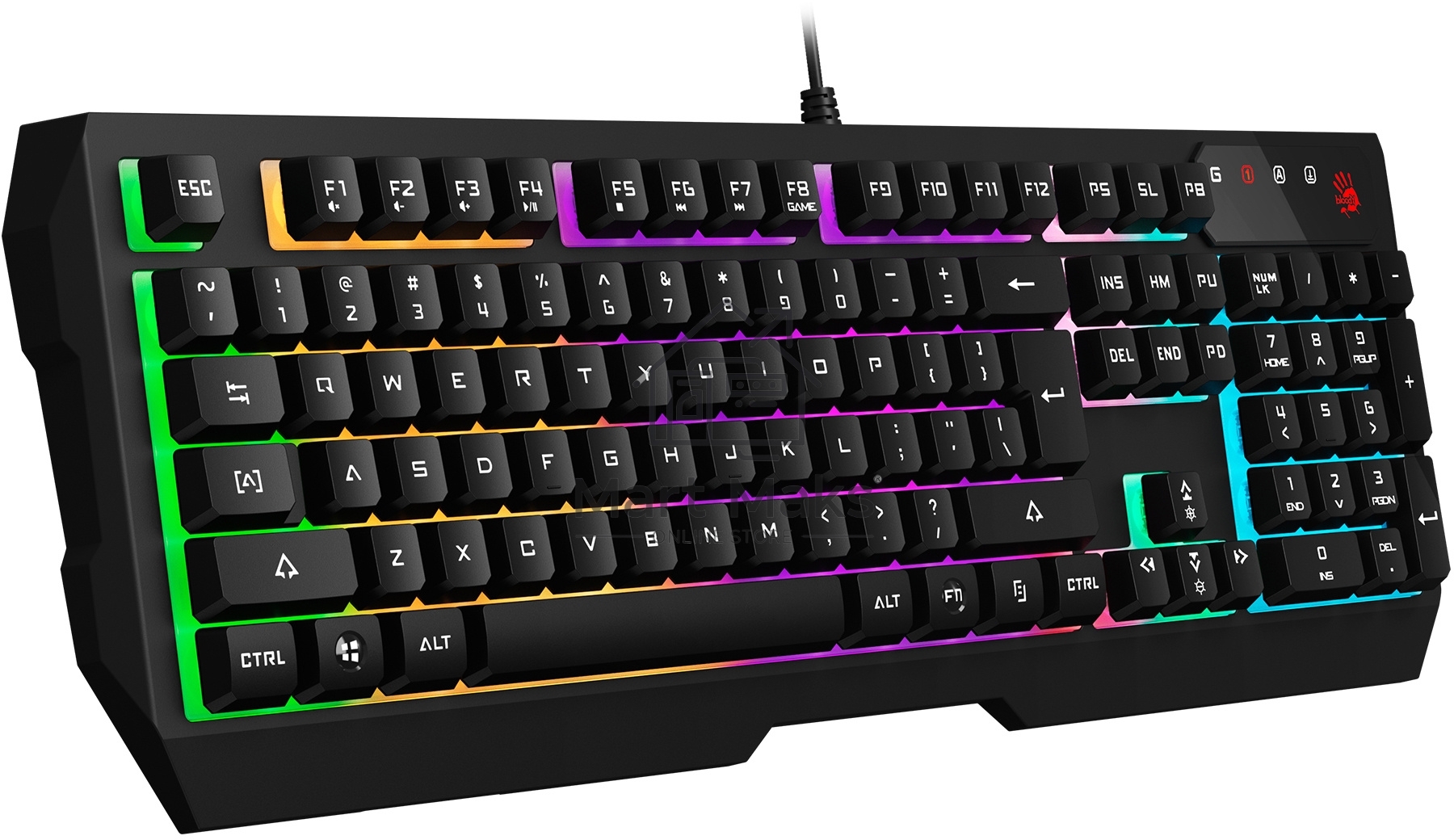 Клавиатура A4Tech Bloody B135N проводная USB черный