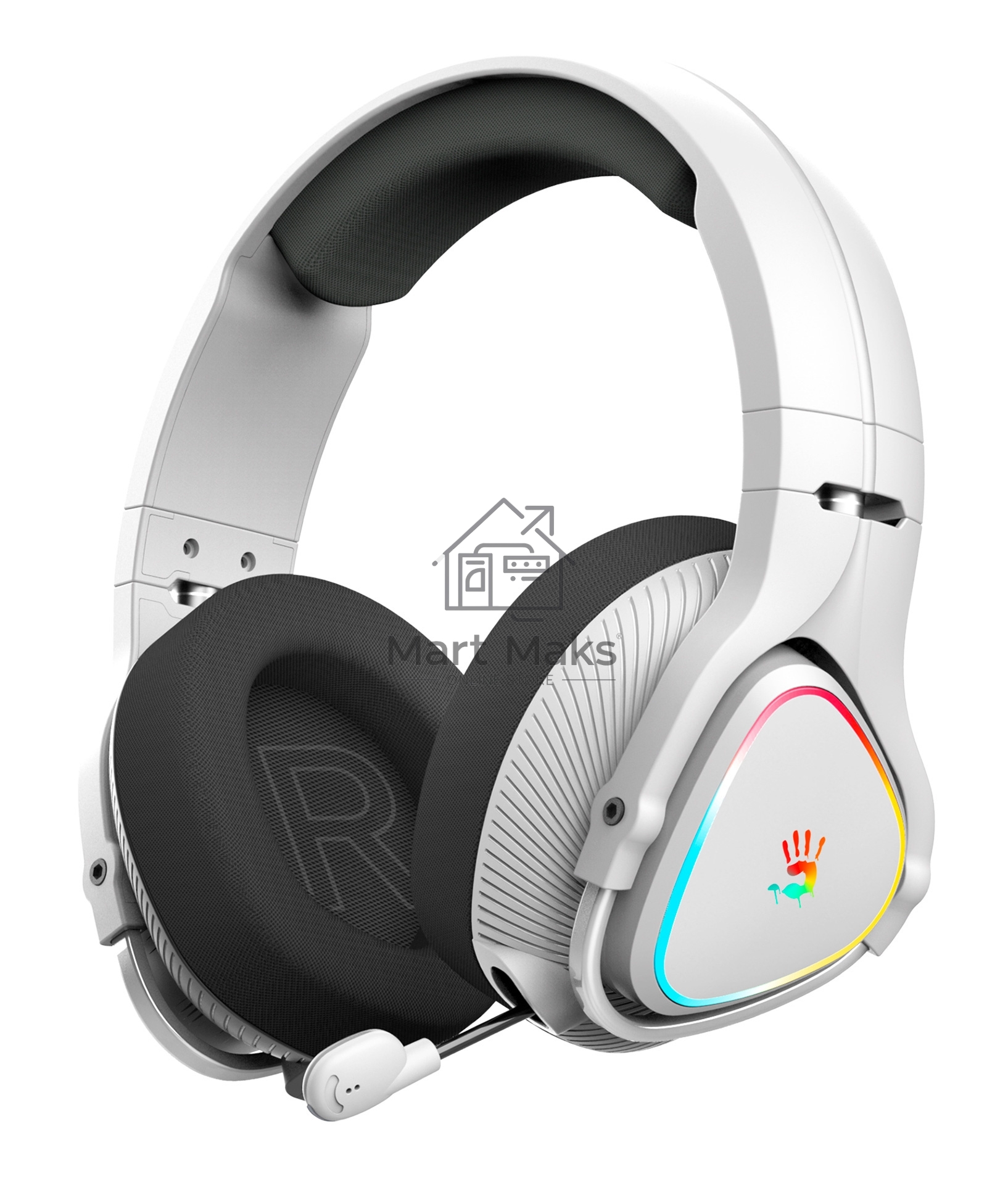 Наушники с микрофоном A4Tech Bloody MR710 серый BT оголовье (MR710 GREY)