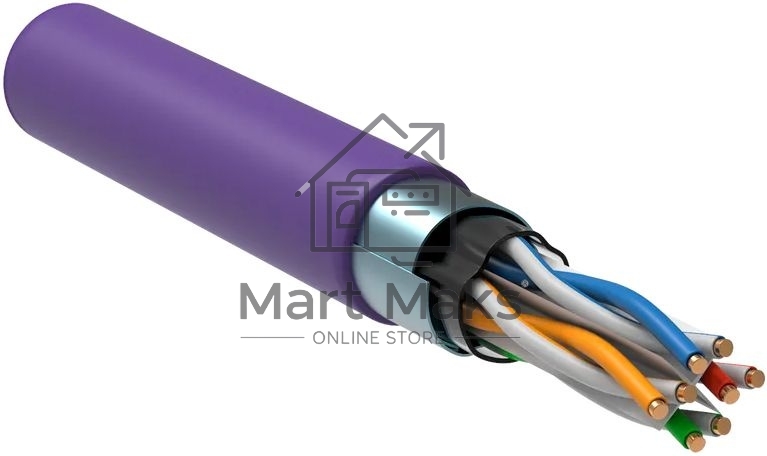 Кабель информационный ITK LC1-C604-326 кат.6 F/UTP 4X2X23AWG LSZH внутренний 305м фиолетовый