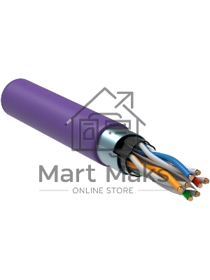 Кабель информационный ITK LC1-C604-326 кат.6 F/UTP 4X2X23AWG LSZH внутренний 305м фиолетовый