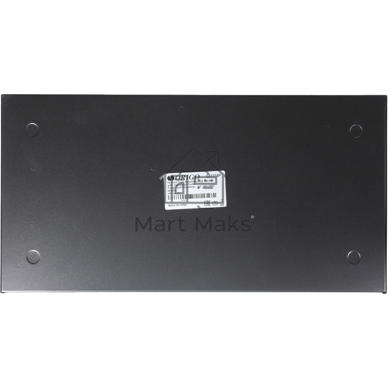 Неуправляемый PoE-коммутатор ORIGO OS1218P/190W/A1A 16x100Base-TX PoE+, 2x1000Base-T, PoE-бюджет 190 Вт, корпус металл