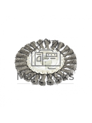 Щетка Matrix для УШМ 125 мм, М14, плоская, крученая проволока 0,35 мм