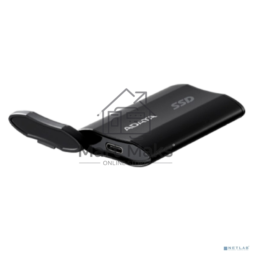 Внешний накопитель SSD ADATA 1Tb SD810 USB Type-C (2000/2000 Mb/s) metal case черный (SD810-1000G-CBK)