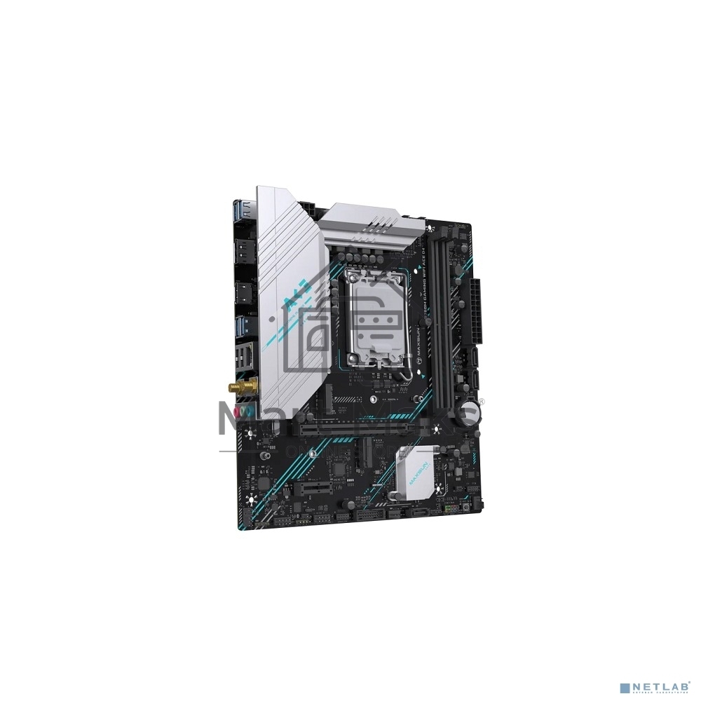 Материнская плата Maxsun MS-B760M GAMING WIFI ACE D4 (Socket 1700, mATX, 2*DDR4(64b), DP/HDMI, 3*SATA3, 2*M.2, 1xPCI-E x16 /1xPCI-E x4, 2*USB 2.0, 4*USB 3.2 GEN2, LAN 1*1G,  Bluetooth,  Wi-Fi 802.11ax, RTL)