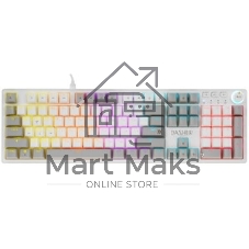 Клавиатура Defender Dasher GK-472 проводная, USB Type-A, белый/серый