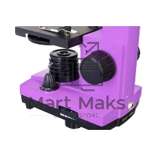 Микроскоп Levenhuk RAINBOW 2L AMETHYST/Аметист Микроскоп с предметным столиком, трехгнездным револьвером, фокусировочным механизмом, двумя источниками света с регулировкой яркости Монокулярная насадка Объективы: 4х, 10х, 40х, Увеличение микроскопа: 64-640x