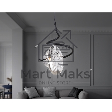 Светильник Ambrella light LH15001 BK/SM черный/дымчатый G9 max 40W D190*1400