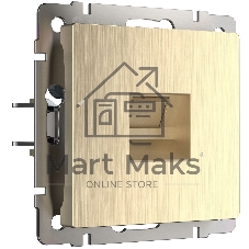 Розетка Ethernet RJ-45 (шампань рифленый)