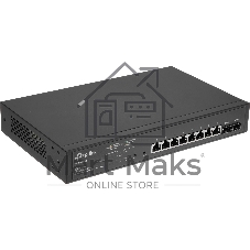 Коммутатор TP-Link JetStream 10-Port Gigabit Smart Switch with 8-Port PoE+, 8× Gigabit PoE+ Ports, 2× Gigabit SFP Slots, 802.3at/af, 150 W PoE Power, 1U 13-inch Rack-mountable Steel CaseIntegration with Omada SDN Controller, 802.1Q VLAN, STP/RSTP/MSTP, IGMP Snoopi