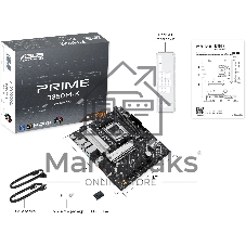 Материнская плата ASUS PRIME B850M-K, AM5, AMD B850, 2xDDR5, 4xSATA, 2xM.2, 1xPCIe 5.0 x16, DisplayPort, HDMI, 1x2.5Gb LAN, 3x3.5 мм, 7.1, microATX
