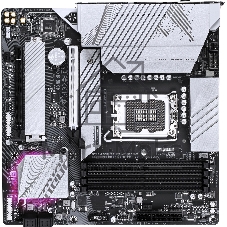 Материнская плата Gigabyte B760M AORUS ELITE WIFI6E GEN5, LGA1700, Intel B760, 4xDDR5, 4xSATA, 2xM.2 PCIe 4.0, 1xPCIe 5.0 x16, 1xPCIe 4.0 x4, 1xHDMI, 1xDisplayPort, 1x 2.5Gb LAN, 1xUSB 3.2 Gen2x2 Type-C, 1xUSB 3.2 Gen2 Type-A, 3xUSB 3.2 Gen1, 4xUSB 2.0, 2x3.5 мм, 7.1, microATX