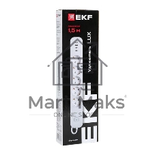 Удлинитель EKF UBA-LUX-515-TC 5х1.5 м IP20 2USB 2.4А+2type-C LUX 1.5 кв.мм