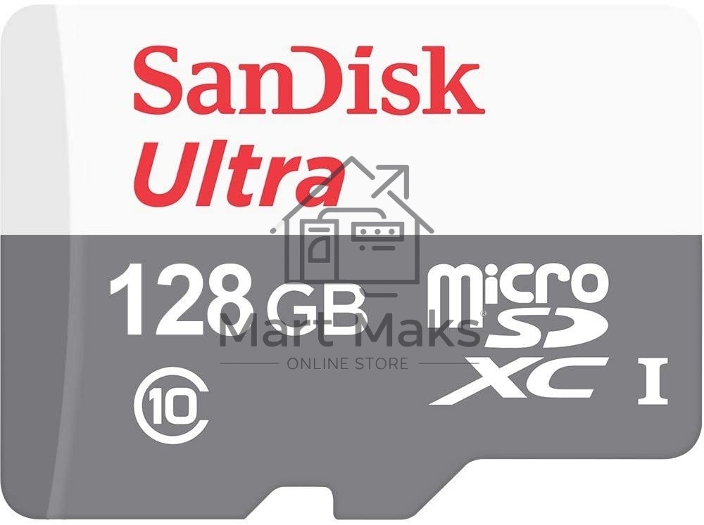 Флеш карта microSD 128GB SanDisk microSDXC Class 10 Ultra UHS-I 100MB/s