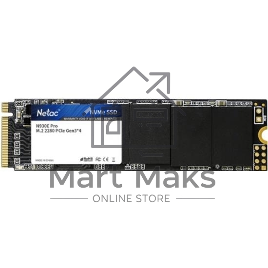 Накопитель SSD Netac N930E Pro, 1TB, PCIe 3.0 x4, M.2 2280, NVMe, R/W 2130/1720
