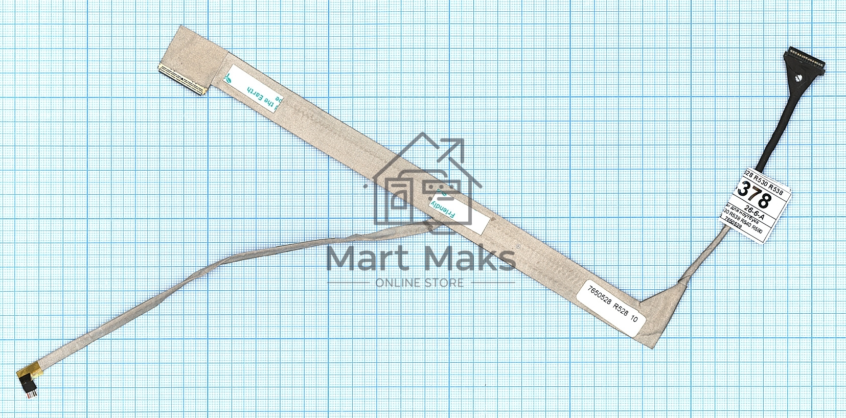 Шлейф матрицы для ноутбука Samsung R528 R530 R538 R540 R580 R523 R525
