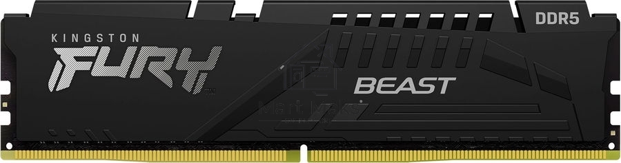 Оперативная память Kingston Fury Beast, DDR5, 16GB (1x16GB), 5600MHz, CL40, DIMM, с радиаторами, черный