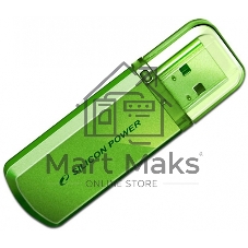 Флешка USB R/W Silicon Power R/W 8Gb Helios 101 SP008Gb,UF2101V1N USB 2.0 зеленый