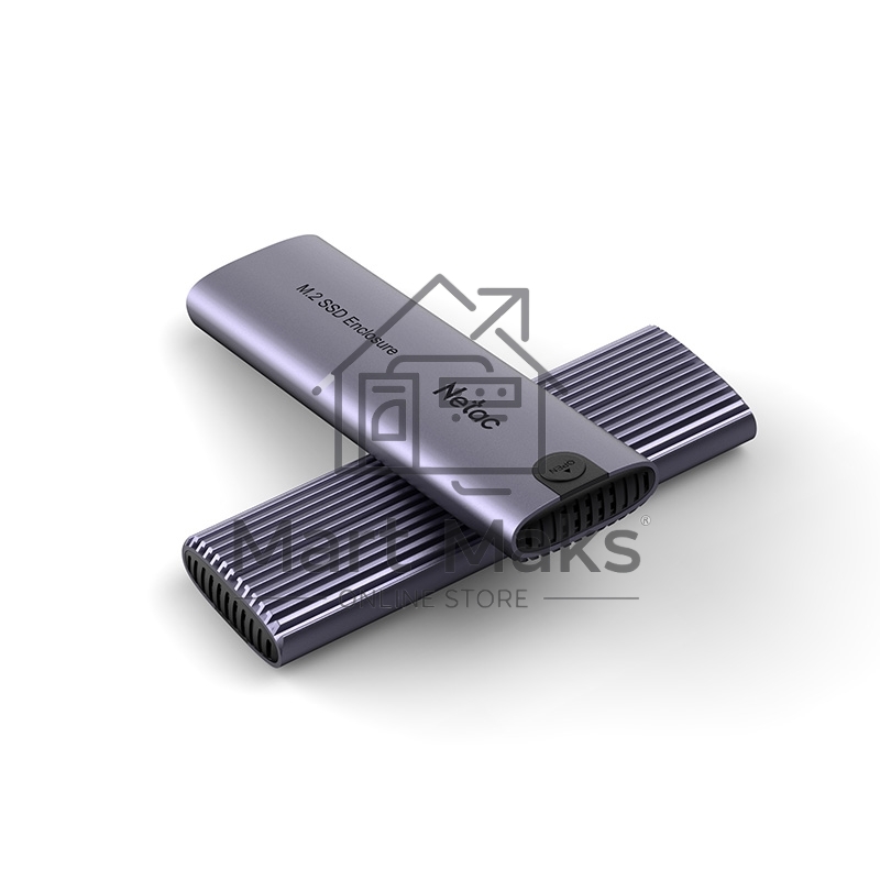 Внешний корпус NETAC WH51 <NT07WH51-32C2> для SSD M.2 SATA/NVMe -> USB3.1 Type-C Алюминий