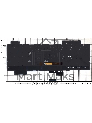 Клавиатура для ноутбука Asus ROG GL704 черная с подсветкой