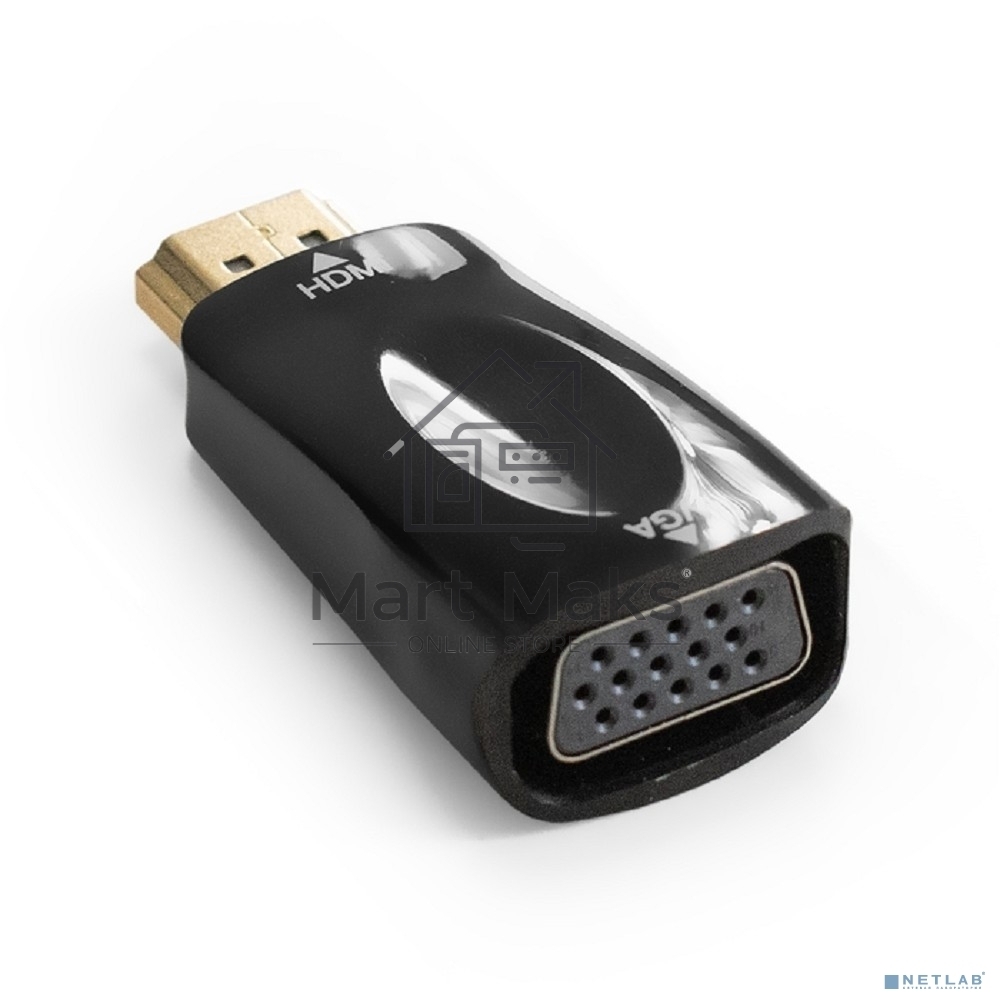 Переходник HDMI-VGA ExeGate EX-A-HDMI-VGA-001 (19M/15F)