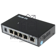 Коммутатор Falcon Eye FE-104POE-S, 4×100 Мбит/с PoE + 1×100 Мбит/с Uplink, неуправляемый