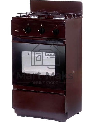 Плита газовая Лада Nova CG 32013 B коричневый, конфорок 2, духовка 30 л, 50 см x 85 см x 40 см