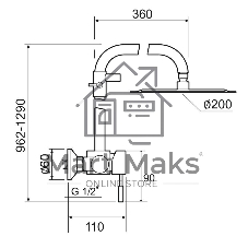 SUS124-003DK-3 Душевая система, ø35