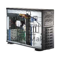 Серверная платформа Supermicro SYS-741P-TRT (bundle4): 4U(Tower) / 2x LGA-4677 / 16x DDR5 RDIMM / 8x3.5 SATA/SAS*/NVME* / 4x PCIe 5.0 x16 FHFL / 2x PCIe 5.0 x8 FHFL / 2x PCIe 4.0 x2 NVMe M.2 / 2-Port 10GbE RJ45 / TPM / 2x 1200W Power