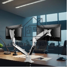 Кронштейн Kromax OFFICE-22 серебристый, 4 шт/уп. Кр. алюм. настол. для мон. 17