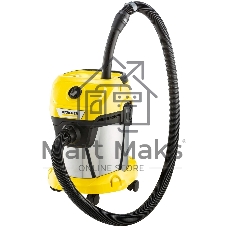 Строительный пылесос Karcher WD 3 S V-15/4/20 1000Вт (уборка: сухая) желтый