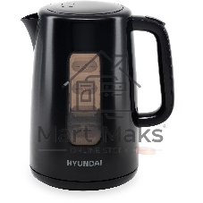 Чайник электрический Hyundai HYK-P2501 2.5л. 2200Вт черный (корпус: пластик)