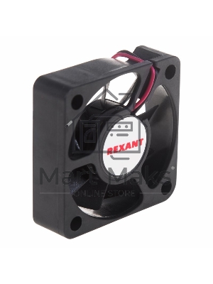 Вентилятор для корпуса Rexant RХ 5015MS 12VDC черный, 50 мм, 5000 об/мин, 33 дБ, 2 pin