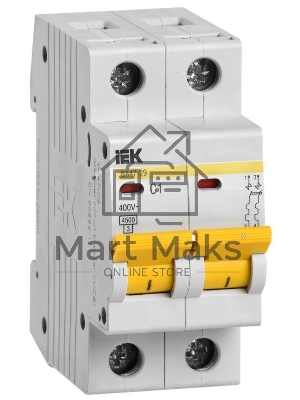 Выключатель автоматический модульный 2п C 1А 4.5кА ВА47-29 ИЭК MVA20-2-001-C