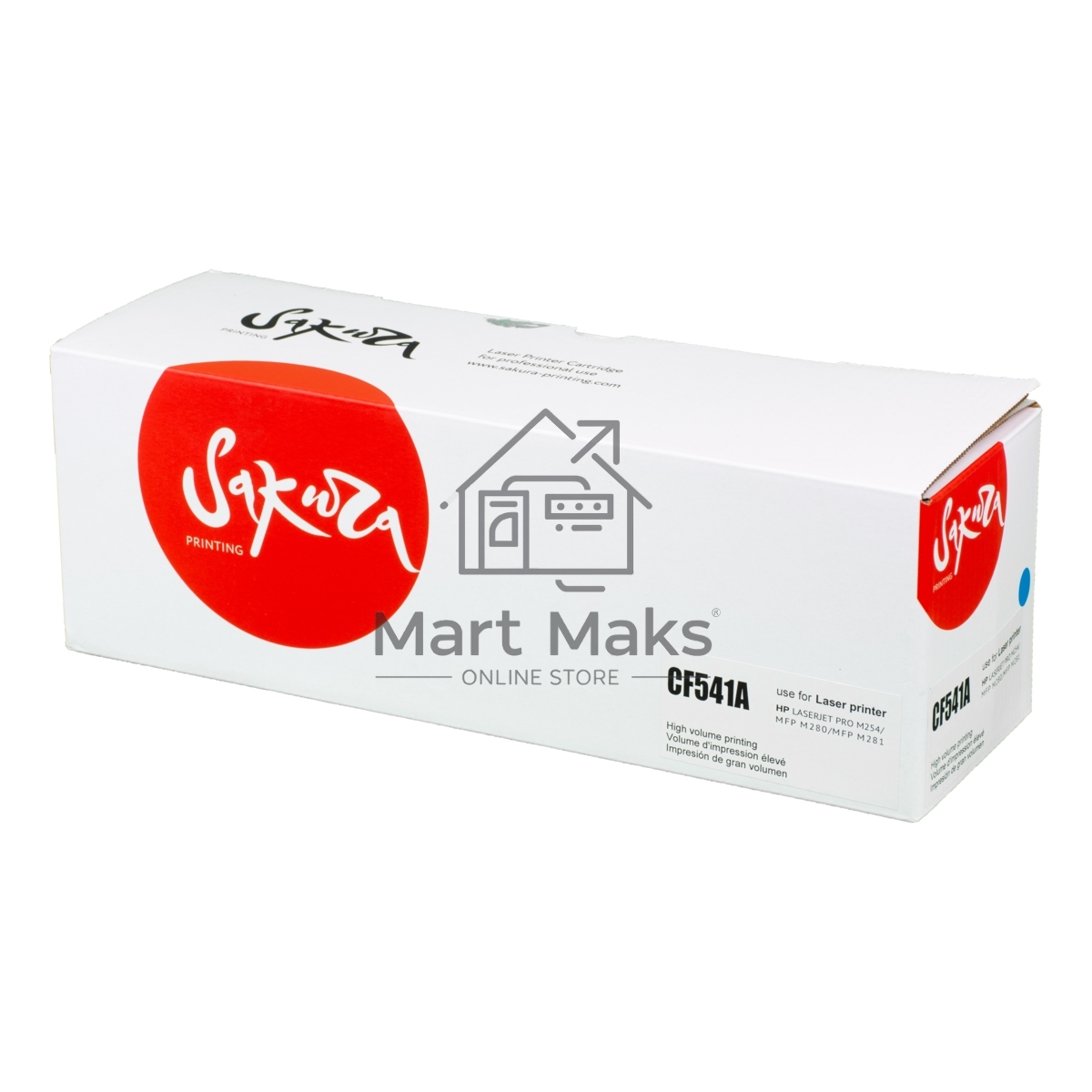 Картридж Sakura CF541A (203A) для HP M254, MFP M280/281, синий, 1 300 к.