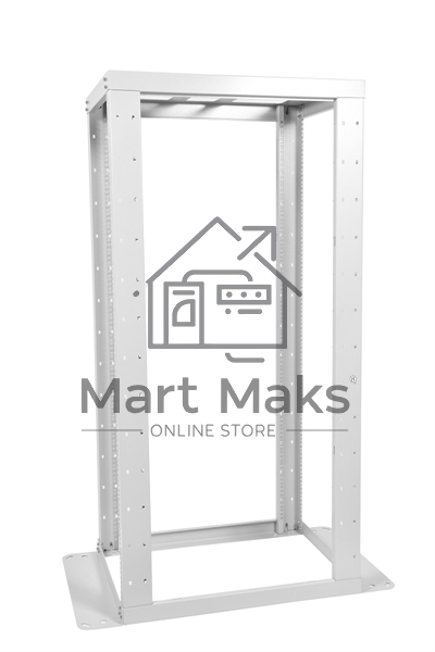 Стойка двухрамная ЦМО СТК-С-42.2.750 42U 560ммX1035мм направл.закл.гайки 400кг серый