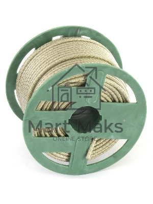 Трос металлополимерный СИБРТЕХ прозрачный ПР-5,0, 47639