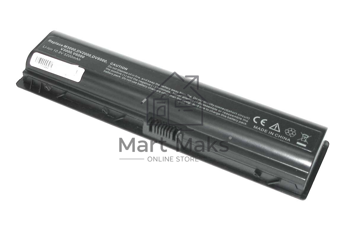 Аккумуляторная батарея для ноутбука HP Pavilion DV2000, DV6000 5200mAh OEM черный